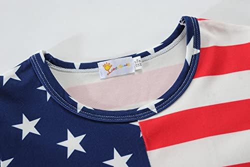 CM-Gyerek Amerikai Zászlós Póló Kisgyermek Fiúk Lányok július 4 T-Shirt a Gyerekek Hazafias Rövid Ujjú