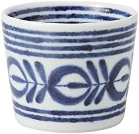 Modern kék kis csésze. Hasami ware Japán kerámia.