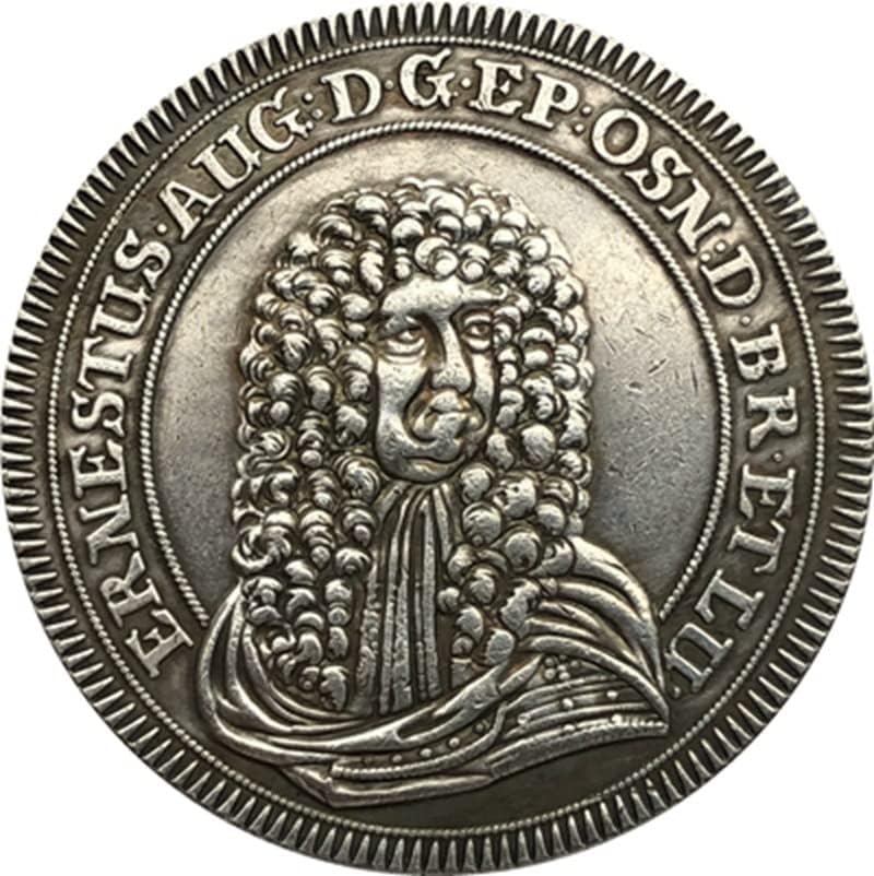 1682 német Érmék Réz ezüstözött Antik Érmék, Érme, kézműves Gyűjtemény blowable