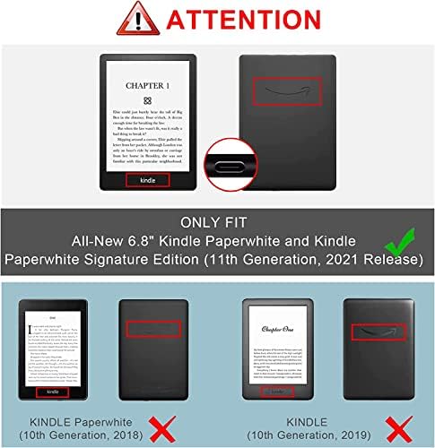 GUKSRASO Esetében 6.8 Kindle Paperwhite (2021-Ben Megjelent-11 Gen) Aláírása Kiadás, Vékony PU Shell Cover