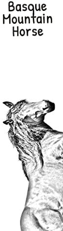 Művészeti Kutya Kft. Baszk Hegyi Ló, Fából készült Bor Doboz egy Kép egy Ló