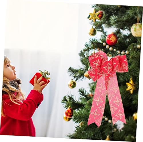 Tofficu csokornyakkendő Karácsonyi Íjak Koszorúk Mini Karácsonyi Íjak Karácsonyi Íj az Ajándékokat a karácsonyfa