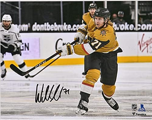 William Karlsson Vegas Arany Lovagok Dedikált 8 x 10 Arany Jersey Felvétel Fénykép - Dedikált NHL-Fotók