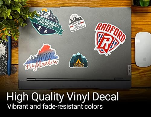 Sedley Virginia 2 X 1.25-Es Vinyl Matrica Stiker Retro Neon Design