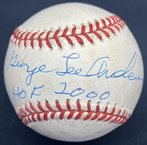 George Lee Sparky Anderson HOF 2000 Teljes Nevét írta Alá a Baseball SZÖVETSÉG LOA - Dedikált Baseball